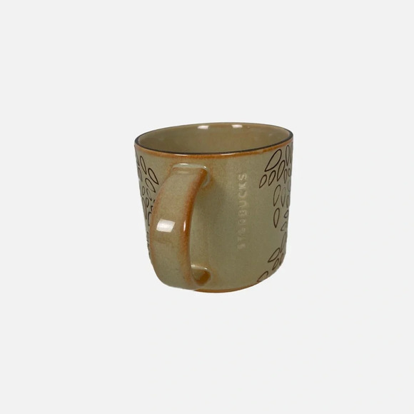 Starbucks 2013 Brown Embossed Engraved Fall Leaves Collectors Coffee Tea Mug - Picture 4 of 10